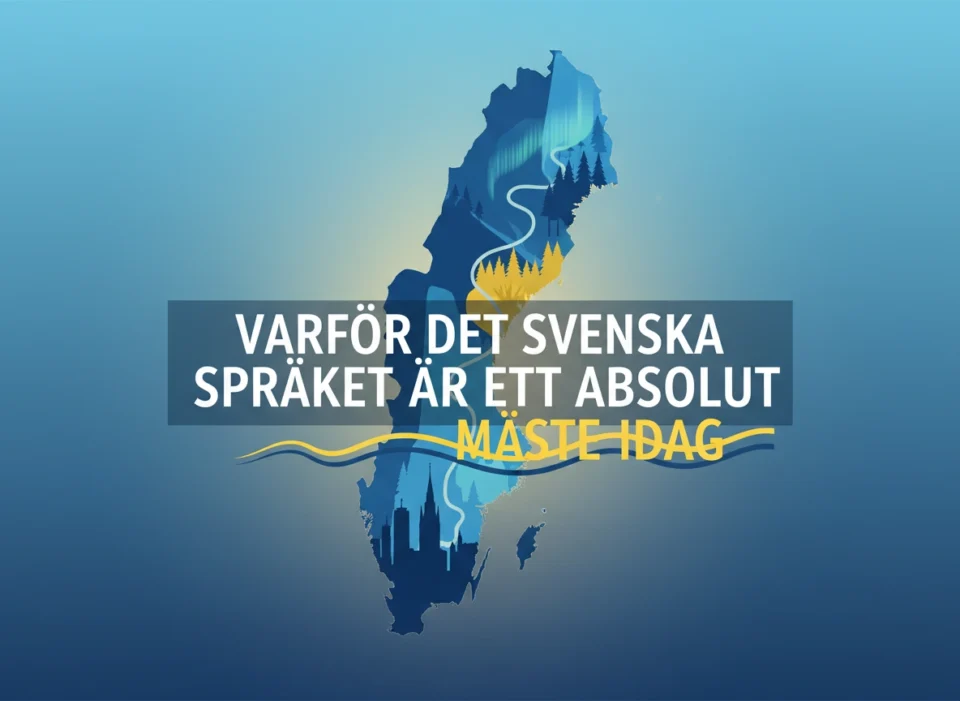 Varför det svenska språket är ett absolut måste idag