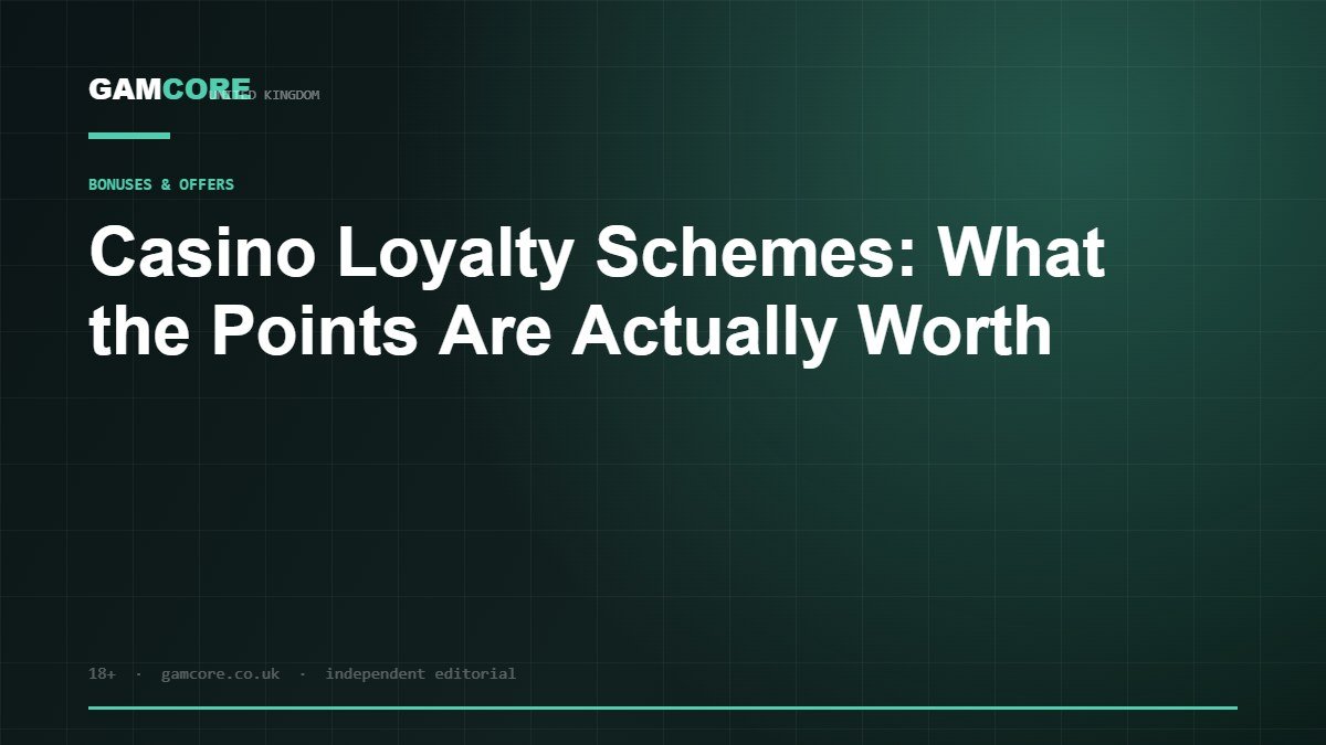 Casino Loyalty Schemes: What the Points Are Actually Worth