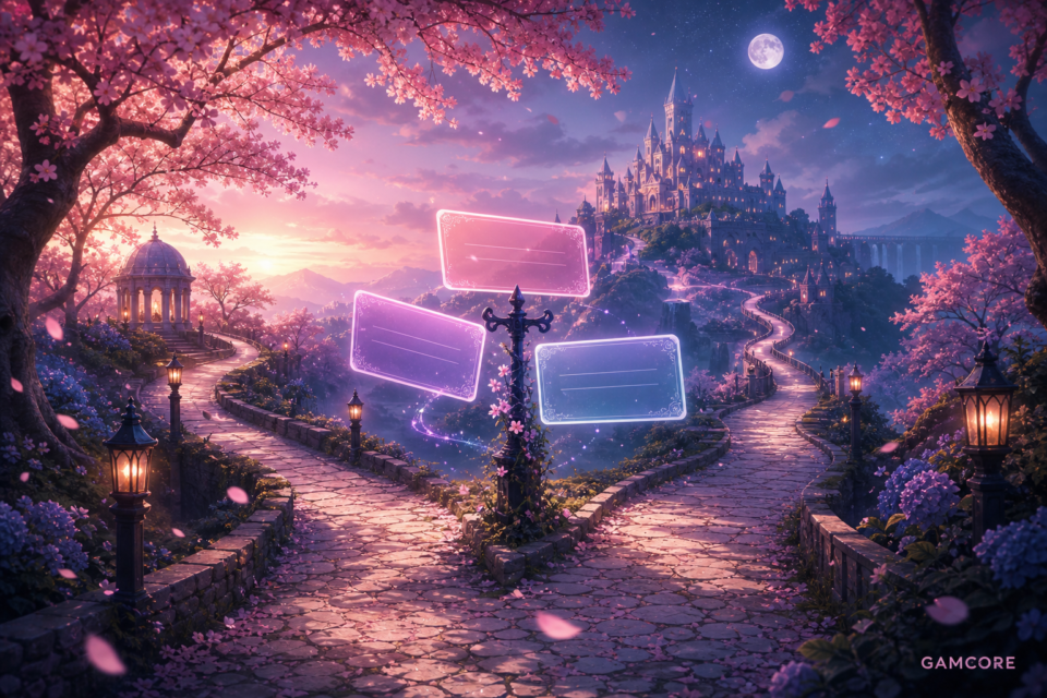 Blossoming Journey visual novel paths on Gamcore