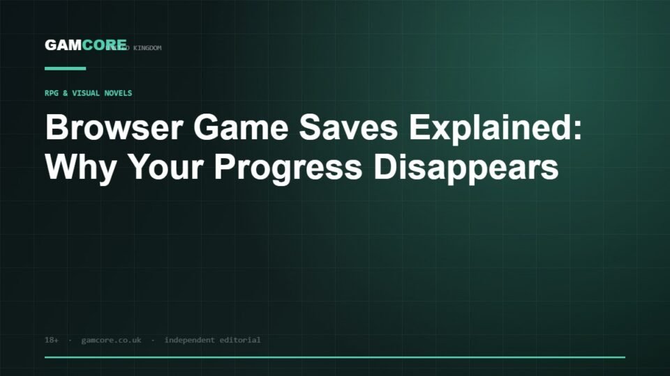 Browser Game Saves Explained: Why Your Progress Disappears — Gamcore UK