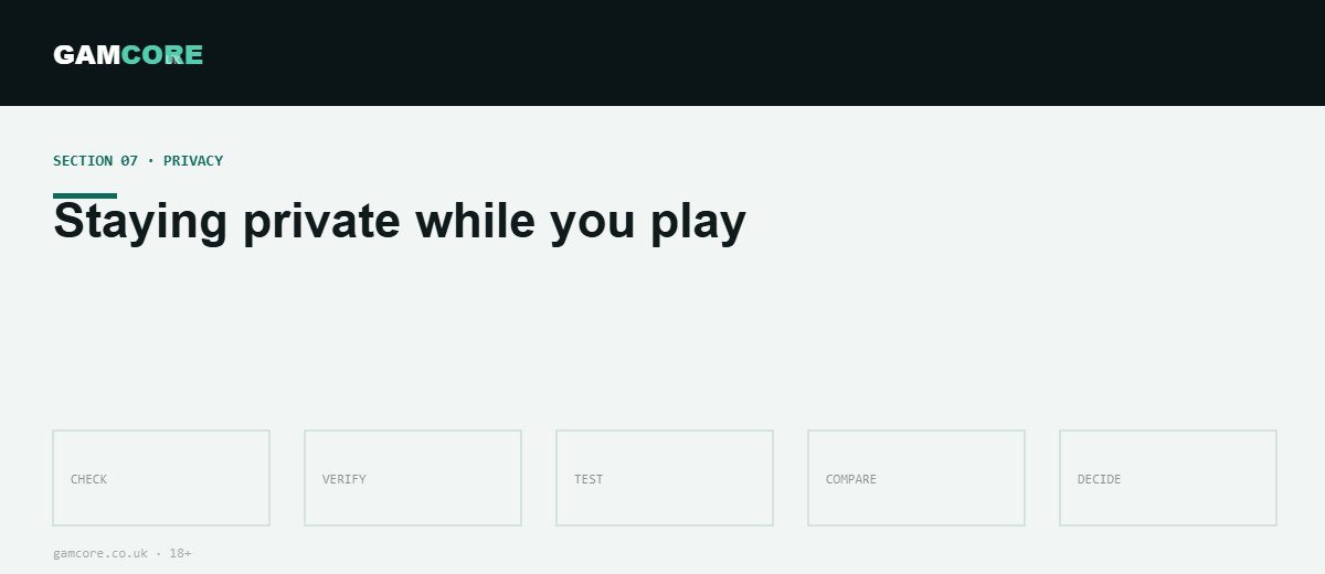 Staying private while you play — Gamcore UK