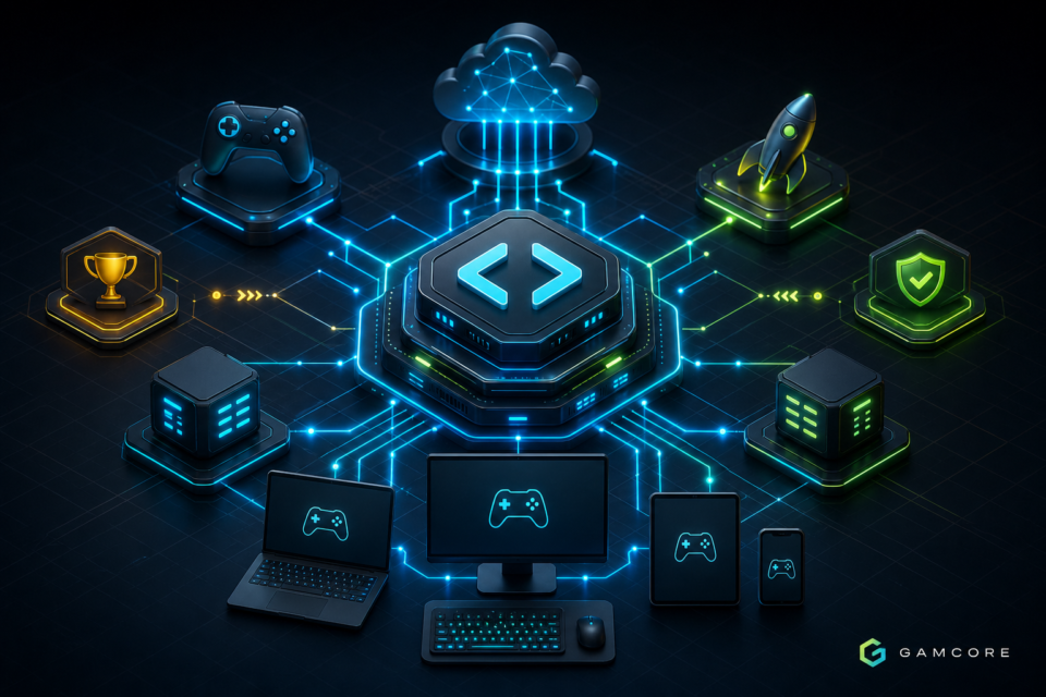 Gamcore HTML gaming platform technical network