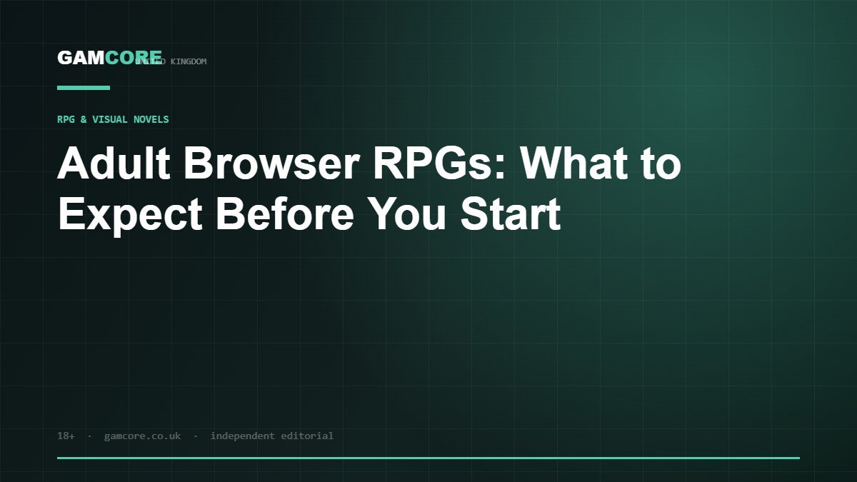 Adult Browser RPGs: What to Expect Before You Start