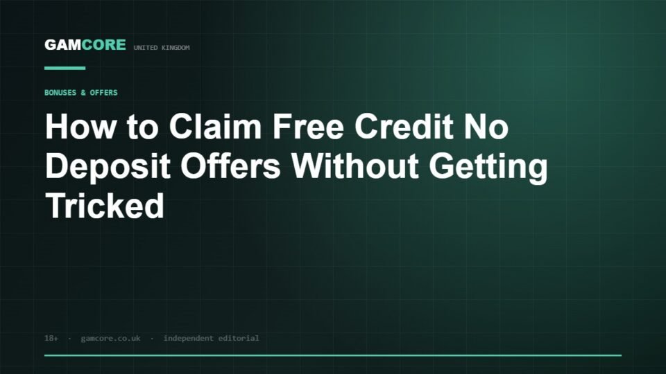 How to Claim Free Credit No Deposit Offers Without Getting Tricked — Gamcore UK
