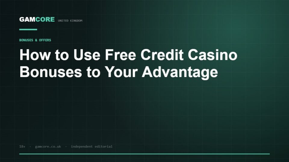 How to Use Free Credit Casino Bonuses to Your Advantage — Gamcore UK