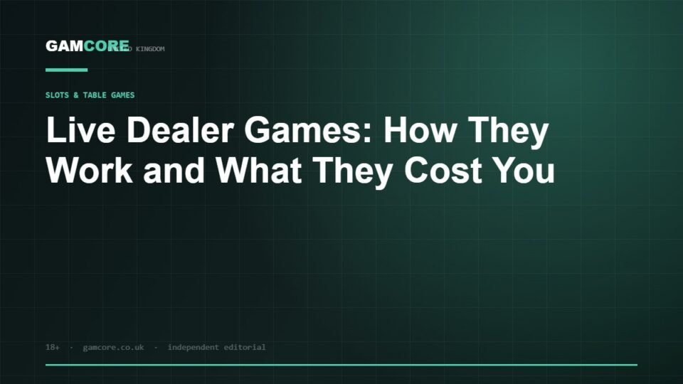 Live Dealer Games: How They Work and What They Cost You — Gamcore UK