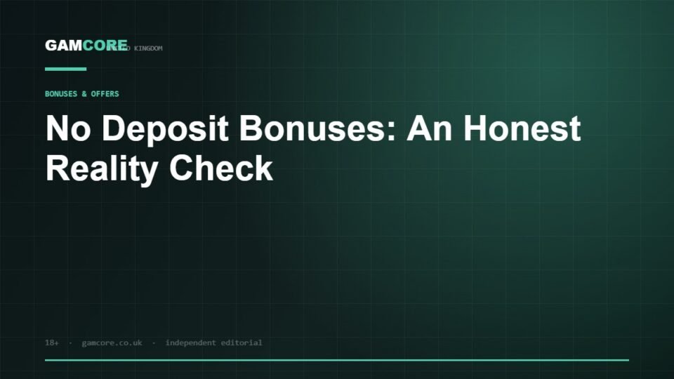 No Deposit Bonuses: An Honest Reality Check — Gamcore UK